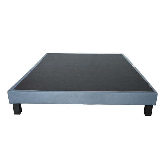 Somier acolchado gris